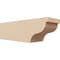 Ekena Millwork 6in. W x 6in. H x 20in. L Garner Woodgrain TimberThane Rafter Tail, Primed Tan RFTUR06X06X20GARRCPR - alternate 1